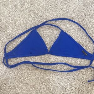 Blue Jolyn Triangle Bikini Top - Women Swim